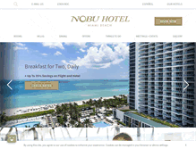 Tablet Screenshot of nobuhotelmiamibeach.com